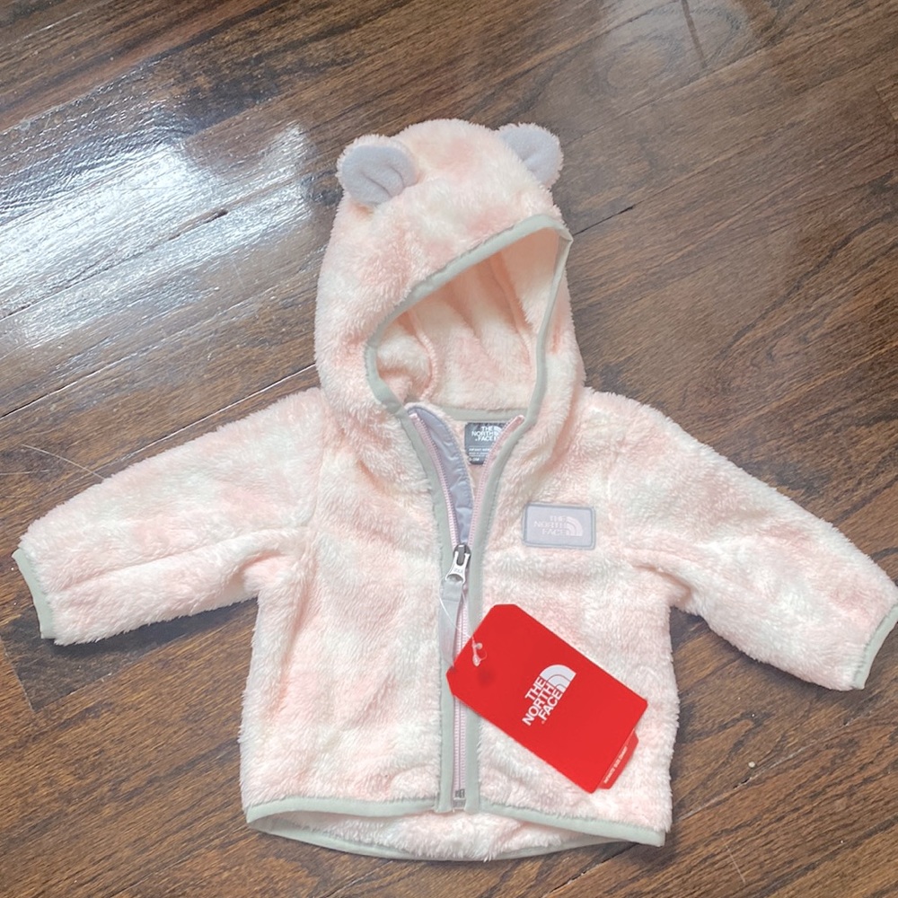 **brand new with tags, infant North Face fleece hoodie jacket